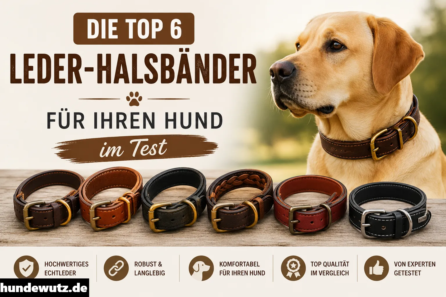Top 6 Leder-Halsbänder für Hunde im Test – robuste und komfortable Hundehalsbänder aus Echtleder im Vergleich